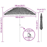 Ombrello da giardino Naturale 160 x 160 x 196 cm
