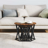 Tavolo Laterale Nesting 3 pcs Rovere fumé
