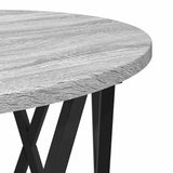 Tavolo Laterale Nesting 3 pcs Grigio Sonoma