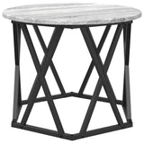 Tavolo Laterale Nesting 3 pcs Grigio Sonoma