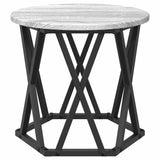 Tavolo Laterale Nesting 3 pcs Grigio Sonoma