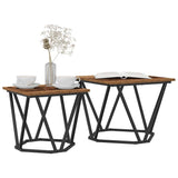 Set tavolini 2 pcs legno di recupero
