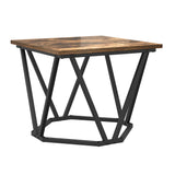 Tavolino da salotto 3 pcs Rovere fumo 50 x 50 x 40 cm