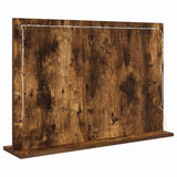 Specchio da Vanità con specchio Rovere fumé 80 x 55 x 18 cm