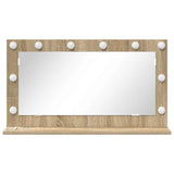 Specchio da Vanità con specchio Rovere Sonoma 80 x 45 x 18 cm