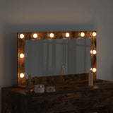 Specchio da Vanità con specchio Rovere fumé 80 x 45 x 18 cm