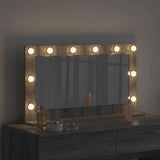 Specchio da Vanità con specchio Grigio Sonoma 80 x 45 x 18 cm