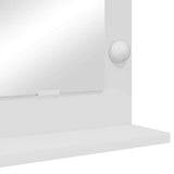 Specchio da Vanità Rettangolare Bianco 100 x 45 x 18 cm