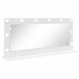 Specchio da Vanità Rettangolare Bianco 100 x 45 x 18 cm