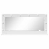 Specchio da Vanità Rettangolare Bianco 100 x 45 x 18 cm
