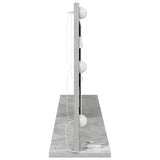 Specchio da Vanità con specchio Grigio cemento 100 x 45 x 18 cm