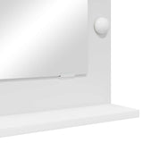 Specchio da Vanità Rettangolare Bianco 70 x 50 x 18 cm