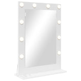 Specchio da Vanità Rettangolare Bianco 70 x 50 x 18 cm