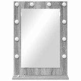 Specchio da Vanità con specchio Grigio Sonoma 70 x 50 x 18 cm