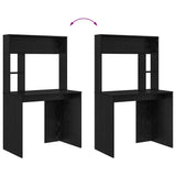 Scrivania Rovere Nero 91 x 50 x 149 cm Legno truciolato