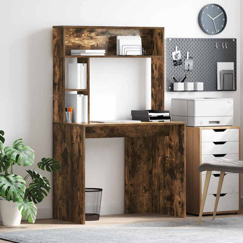 Scrivania Rovere fumé 91 x 50 x 149 cm Legno truciolato