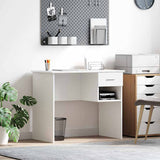 Scrivania con cassetto Bianco 90 x 49 x 75 cm Legno truciolato