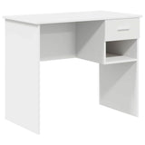 Scrivania con cassetto Bianco 90 x 49 x 75 cm Legno truciolato