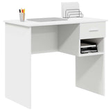 Scrivania con cassetto Bianco 90 x 49 x 75 cm Legno truciolato