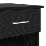 Scrivania Rovere Nero 90 x 49 x 75 cm Legno truciolato