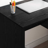 Scrivania Rovere Nero 90 x 49 x 75 cm Legno truciolato