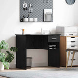 Scrivania Rovere Nero 90 x 49 x 75 cm Legno truciolato
