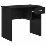 Scrivania Rovere Nero 90 x 49 x 75 cm Legno truciolato