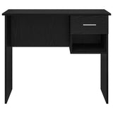 Scrivania Rovere Nero 90 x 49 x 75 cm Legno truciolato