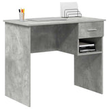 Scrivania Grigio cemento 90 x 49 x 75 cm Legno truciolato