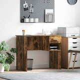 Scrivania Rovere fumé 90 x 49 x 75 cm Legno truciolato