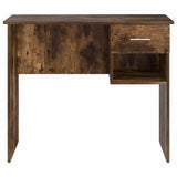 Scrivania Rovere fumé 90 x 49 x 75 cm Legno truciolato