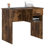 Scrivania Rovere fumé 90 x 49 x 75 cm Legno truciolato