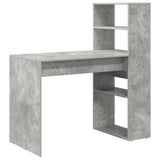 Scrivania Grigio cemento 113 x 54 x 120 cm Legno truciolato