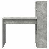 Scrivania Grigio cemento 113 x 54 x 120 cm Legno truciolato