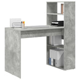 Scrivania Grigio cemento 113 x 54 x 120 cm Legno truciolato