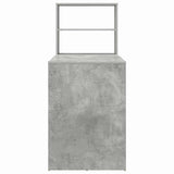 Scrivania Grigio cemento 113 x 54 x 120 cm Legno truciolato