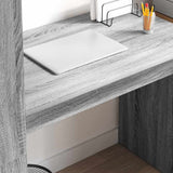 Scrivania Grigio Sonoma 113 x 54 x 120 cm Legno truciolato