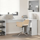 Scrivania Bianco 142 x 102 x 73 cm Legno truciolato