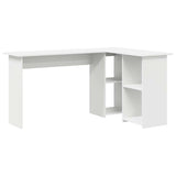 Scrivania Bianco 142 x 102 x 73 cm Legno truciolato