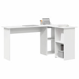 Scrivania Bianco 142 x 102 x 73 cm Legno truciolato