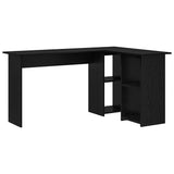 Scrivania Rovere Nero 142 x 102 x 73 cm Legno truciolato