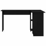 Scrivania Rovere Nero 142 x 102 x 73 cm Legno truciolato