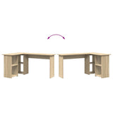 Scrivania Rovere Sonoma 142 x 102 x 73 cm Legno truciolato