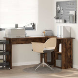 Scrivania Rovere fumé 142 x 102 x 73 cm Legno truciolato