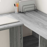 Scrivania Grigio Sonoma 142 x 102 x 73 cm Legno truciolato