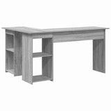 Scrivania Grigio Sonoma 142 x 102 x 73 cm Legno truciolato