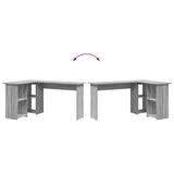 Scrivania Grigio Sonoma 142 x 102 x 73 cm Legno truciolato