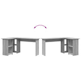 Scrivania Grigio Sonoma 142 x 102 x 73 cm Legno truciolato