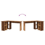 Scrivania Legno vecchio 142 x 102 x 73 cm Legno truciolato