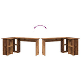 Scrivania Legno vecchio 142 x 102 x 73 cm Legno truciolato